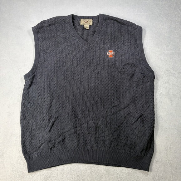 Vesi Sportswear Other - Vesi Sportswear Illinois Sweater Vest Mens Size XL Blue